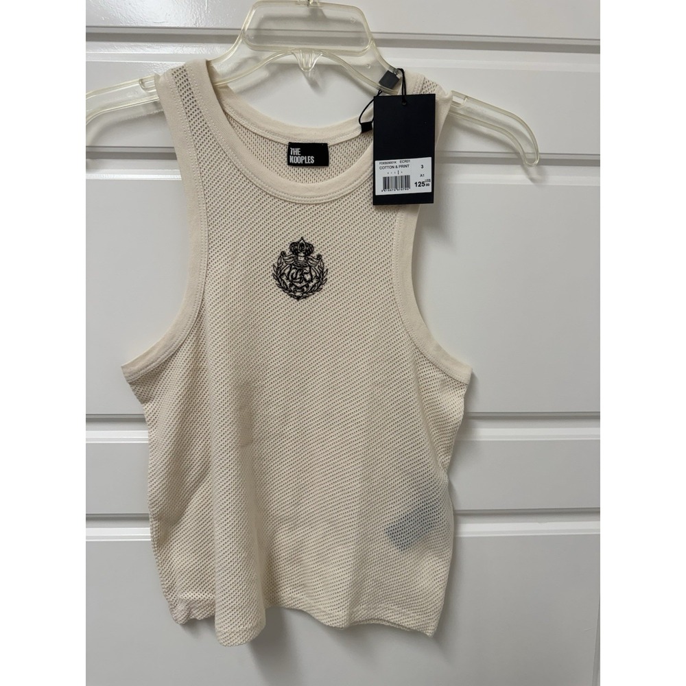 The Kooples Women's Tank Sleeveless Top EU Size 3 USA Medium Large NWT $125